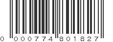 UPC 000774801827