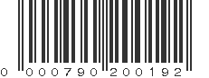 UPC 000790200192