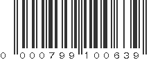 UPC 000799100639