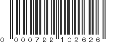 UPC 000799102626