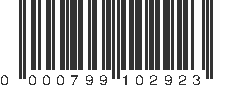 UPC 000799102923