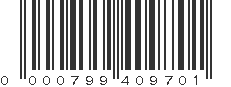 UPC 000799409701