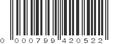 UPC 000799420522