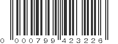 UPC 000799423226