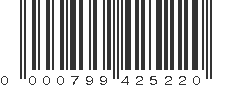 UPC 000799425220