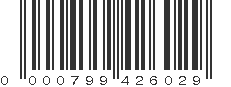 UPC 000799426029