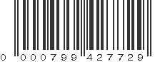 UPC 000799427729