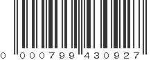 UPC 000799430927