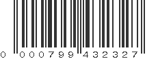 UPC 000799432327