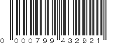 UPC 000799432921