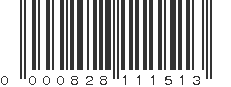 UPC 000828111513