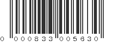 UPC 000833005630