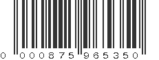 UPC 000875965350