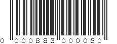 UPC 000883000050