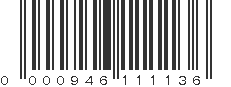 UPC 000946111136