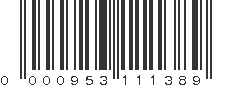 UPC 000953111389