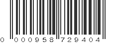 UPC 000958729404