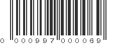 UPC 000997000069