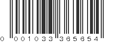 UPC 001033365654