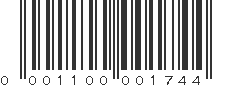 UPC 001100001744