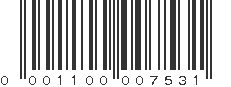 UPC 001100007531