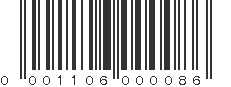 UPC 001106000086