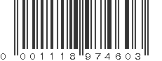 UPC 001118974603