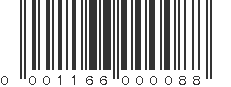 UPC 001166000088