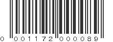 UPC 001172000089