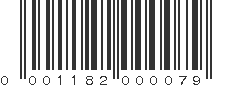 UPC 001182000079