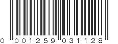 UPC 001259031128