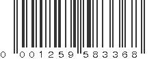 UPC 001259583368