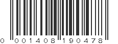 UPC 001408190478