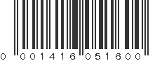 UPC 001416051600