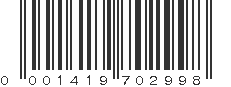 UPC 001419702998