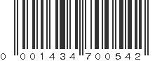 UPC 001434700542