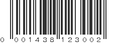 UPC 001438123002