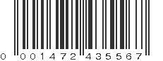 UPC 001472435567