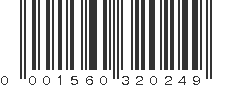 UPC 001560320249