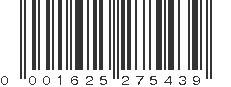 UPC 001625275439