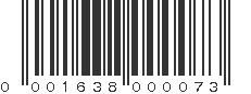 UPC 001638000073