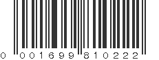 UPC 001699810222