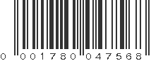 UPC 001780047568