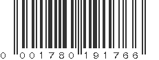 UPC 001780191766