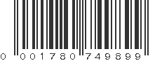 UPC 001780749899