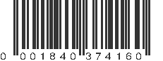 UPC 001840374160