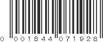 UPC 001844071928