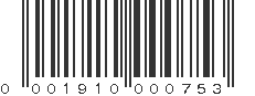 UPC 001910000753