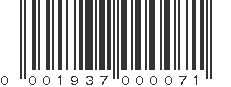 UPC 001937000071