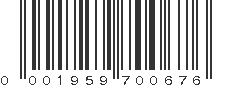 UPC 001959700676